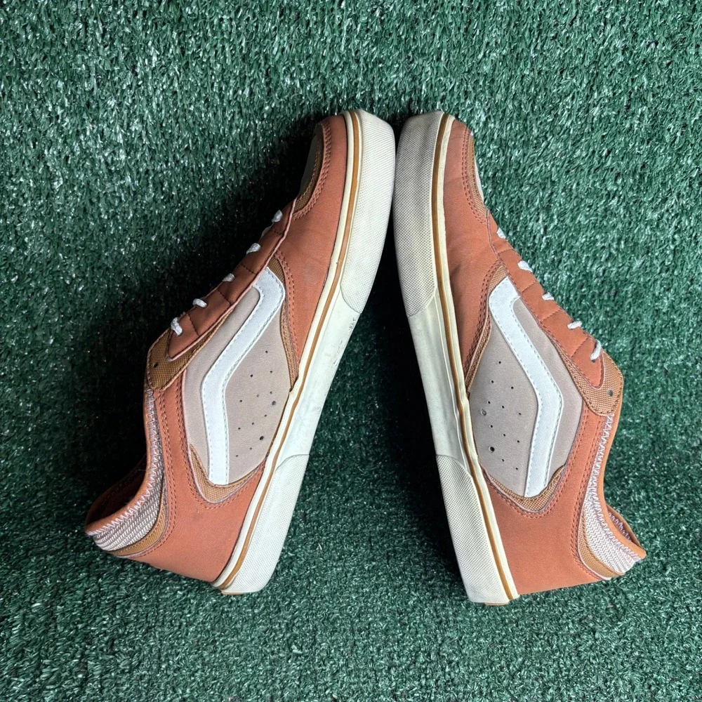 Vans Geoff Rowley 66/99 Skateboarding Low Top Sneaker Burnt Orange Mens Size 10